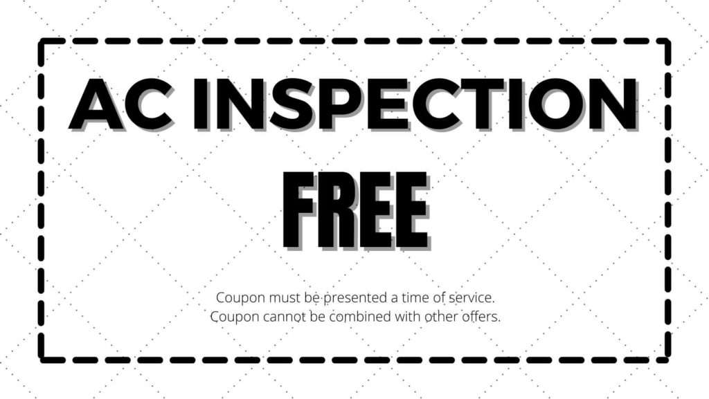 free air conditioning inspection coupon