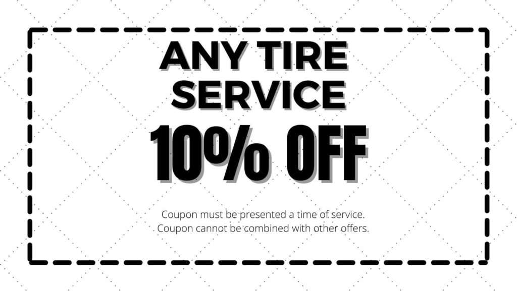 10% off tire service coupon
