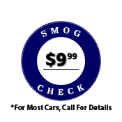 $9.99 Smog Check For Most Cars