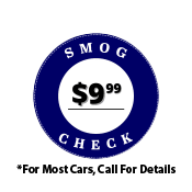 $9.99 Smog Check For Most Cars